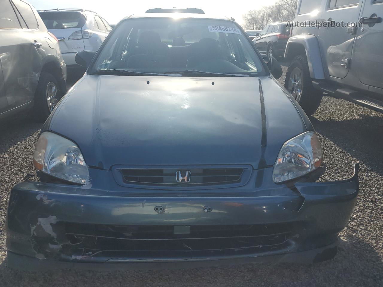 1998 Honda Civic Lx Blue vin: 2HGEJ6675WH553226