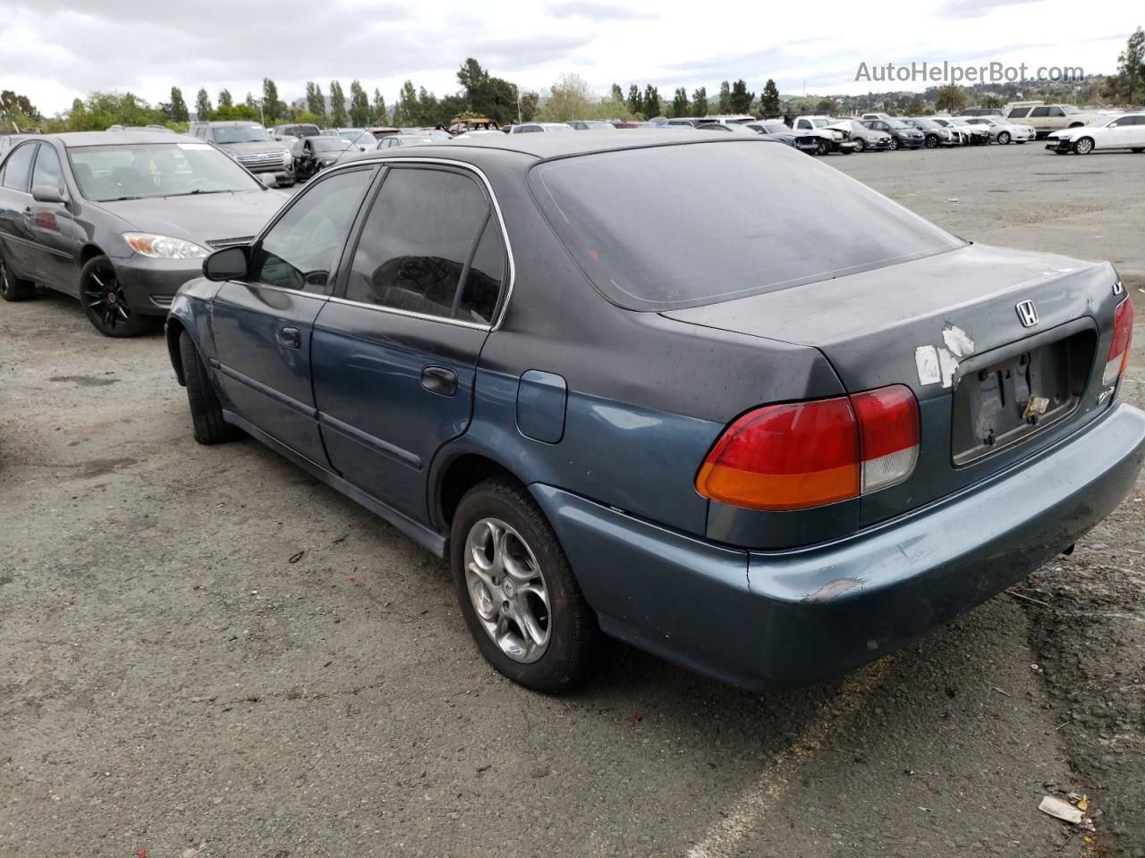 1998 Honda Civic Lx Black vin: 2HGEJ6675WH614980