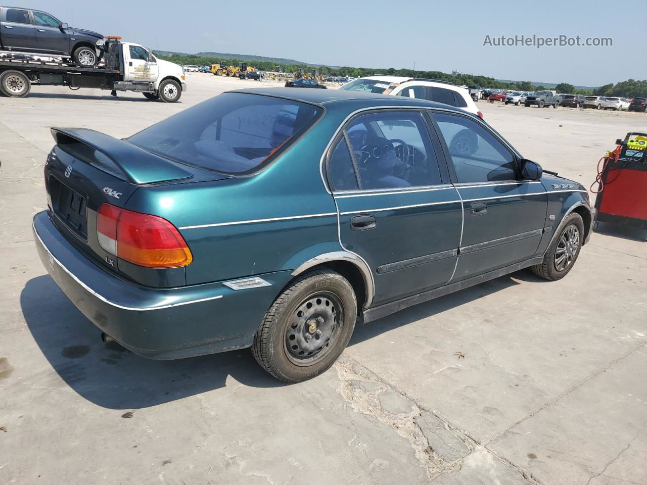 1998 Honda Civic Lx Green vin: 2HGEJ6676WH503614