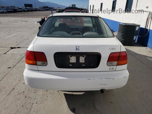 1998 Honda Civic Lx White vin: 2HGEJ6676WH598515