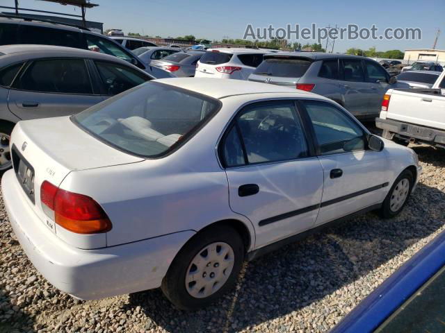 1998 Honda Civic Lx White vin: 2HGEJ6676WH598515