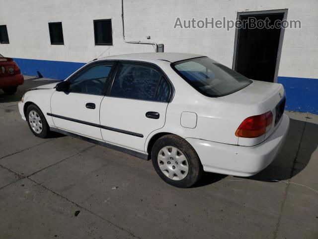 1998 Honda Civic Lx White vin: 2HGEJ6676WH598515