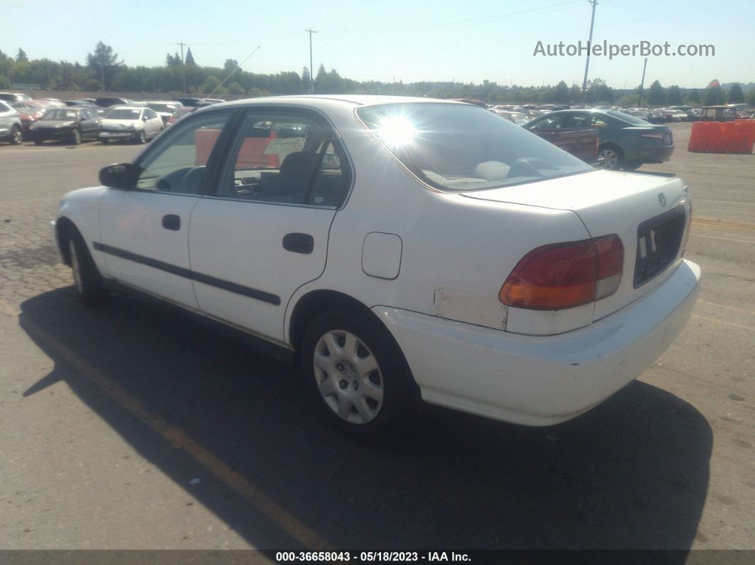 1998 Honda Civic Lx White vin: 2HGEJ6676WH618388