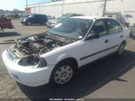 1998 Honda Civic Lx White vin: 2HGEJ6676WH618388