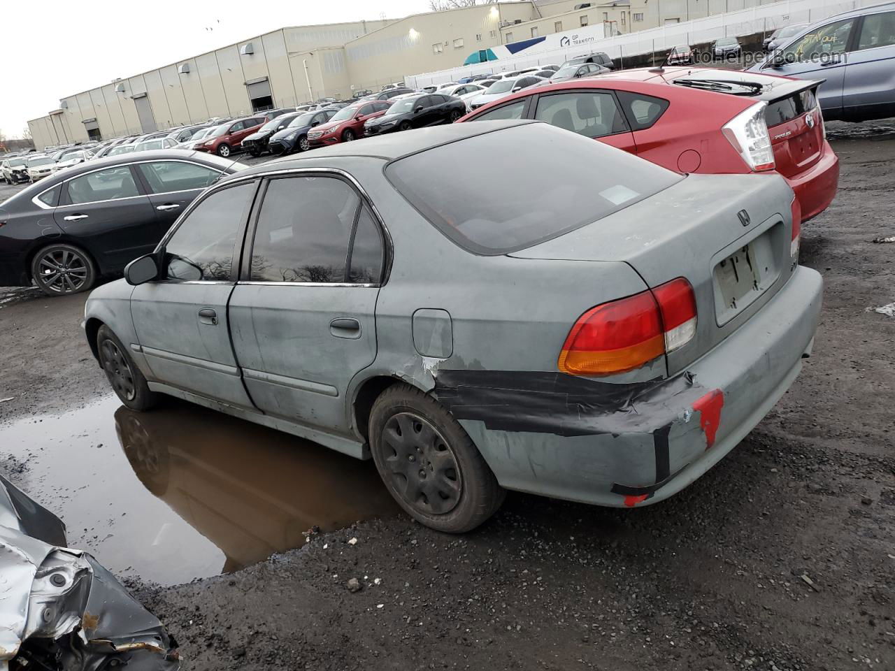 1998 Honda Civic Lx Green vin: 2HGEJ6677WH508272