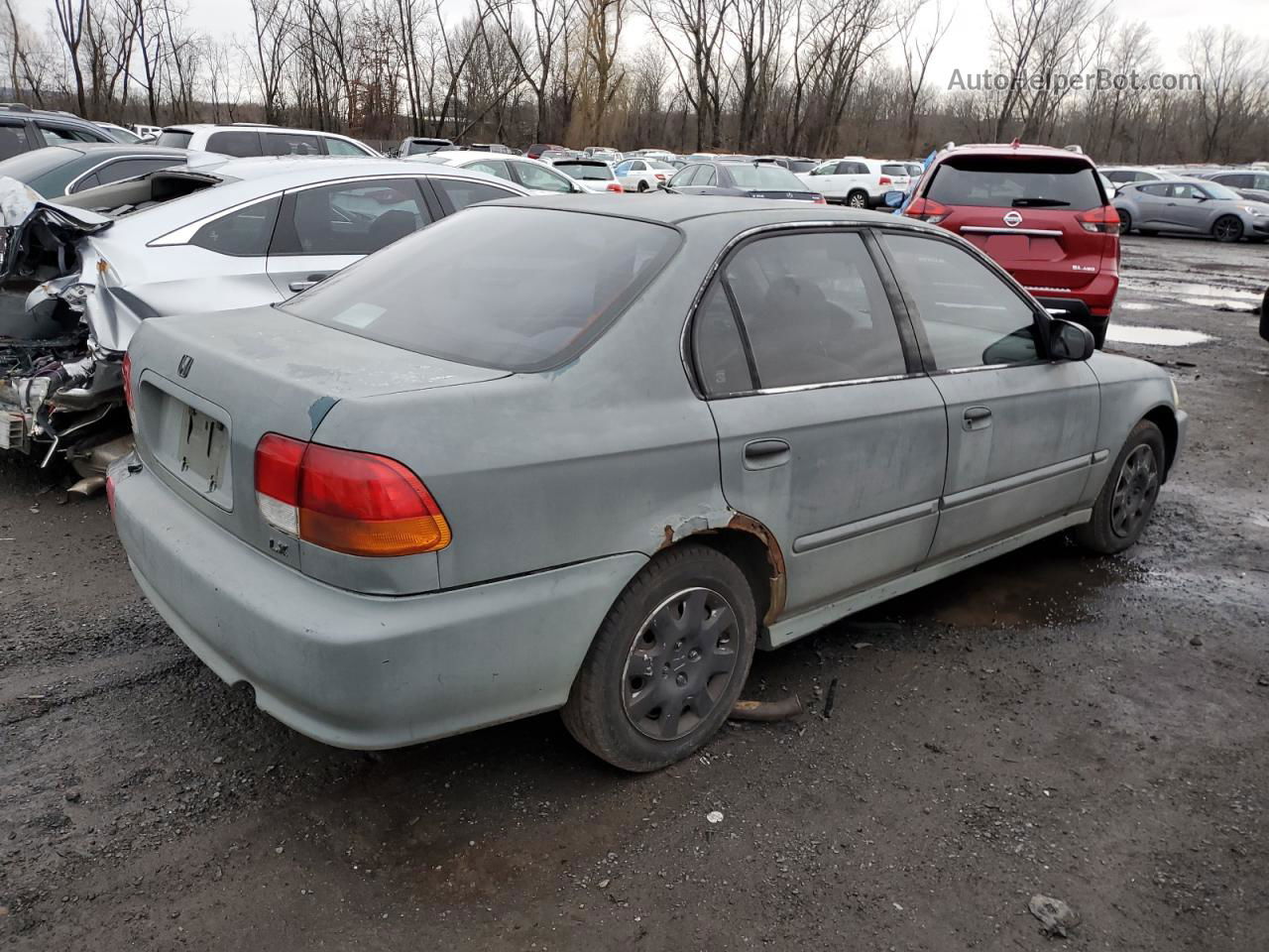 1998 Honda Civic Lx Green vin: 2HGEJ6677WH508272