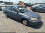 1998 Honda Civic Lx Светло-синий vin: 2HGEJ6677WH595266