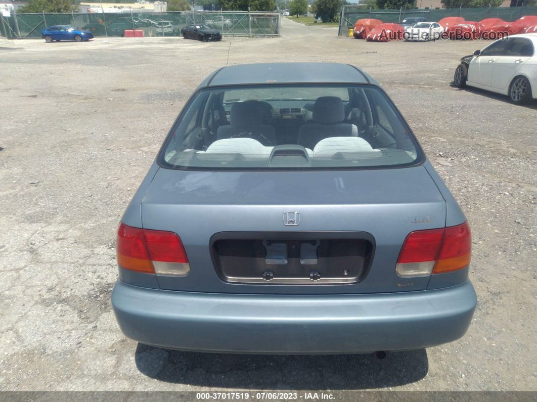 1998 Honda Civic Lx Light Blue vin: 2HGEJ6677WH595266