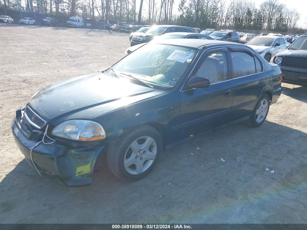 1998 Honda Civic Lx Green vin: 2HGEJ6679WH564133