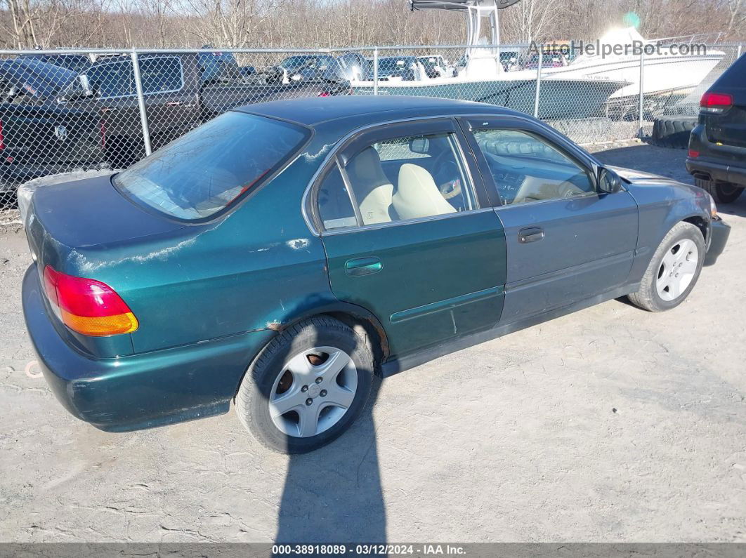 1998 Honda Civic Lx Зеленый vin: 2HGEJ6679WH564133