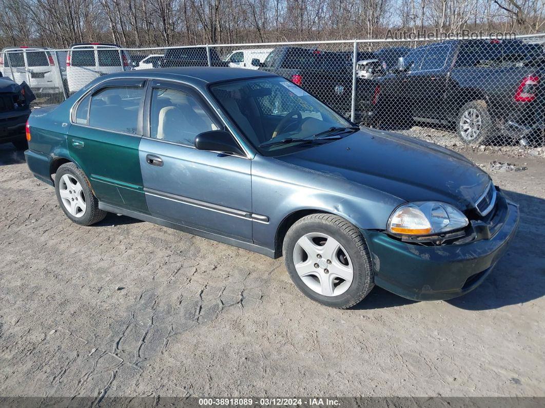 1998 Honda Civic Lx Зеленый vin: 2HGEJ6679WH564133