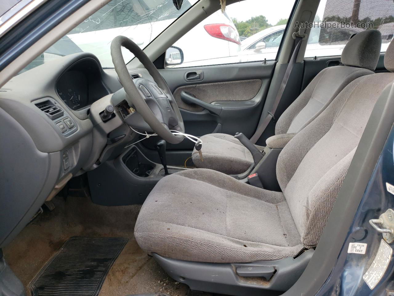 1998 Honda Civic Lx Синий vin: 2HGEJ6679WH580140