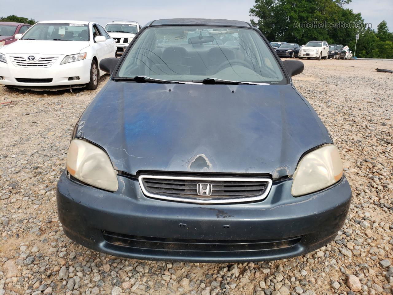 1998 Honda Civic Lx Blue vin: 2HGEJ6679WH580140