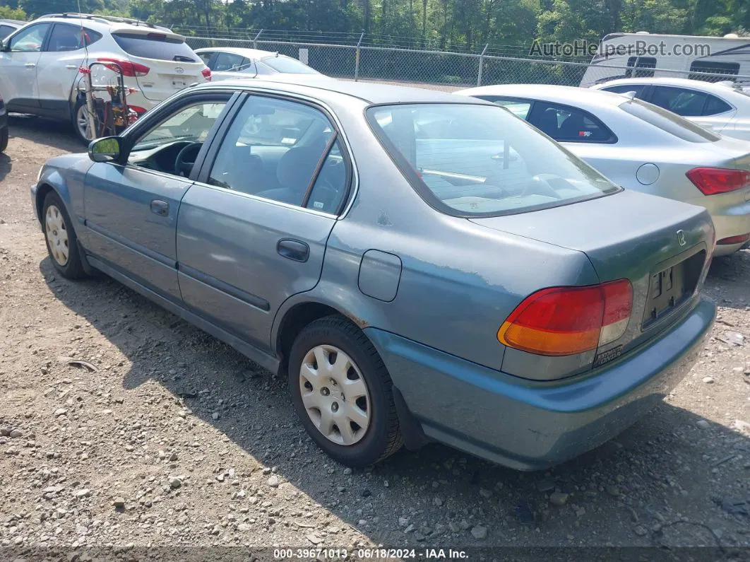 1998 Honda Civic Lx Blue vin: 2HGEJ667XWH552749