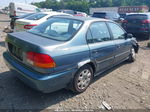 1998 Honda Civic Lx Синий vin: 2HGEJ667XWH552749