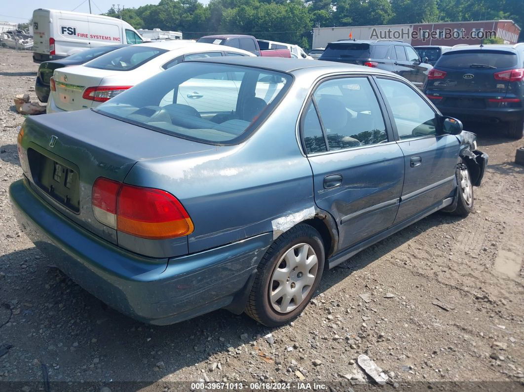 1998 Honda Civic Lx Blue vin: 2HGEJ667XWH552749