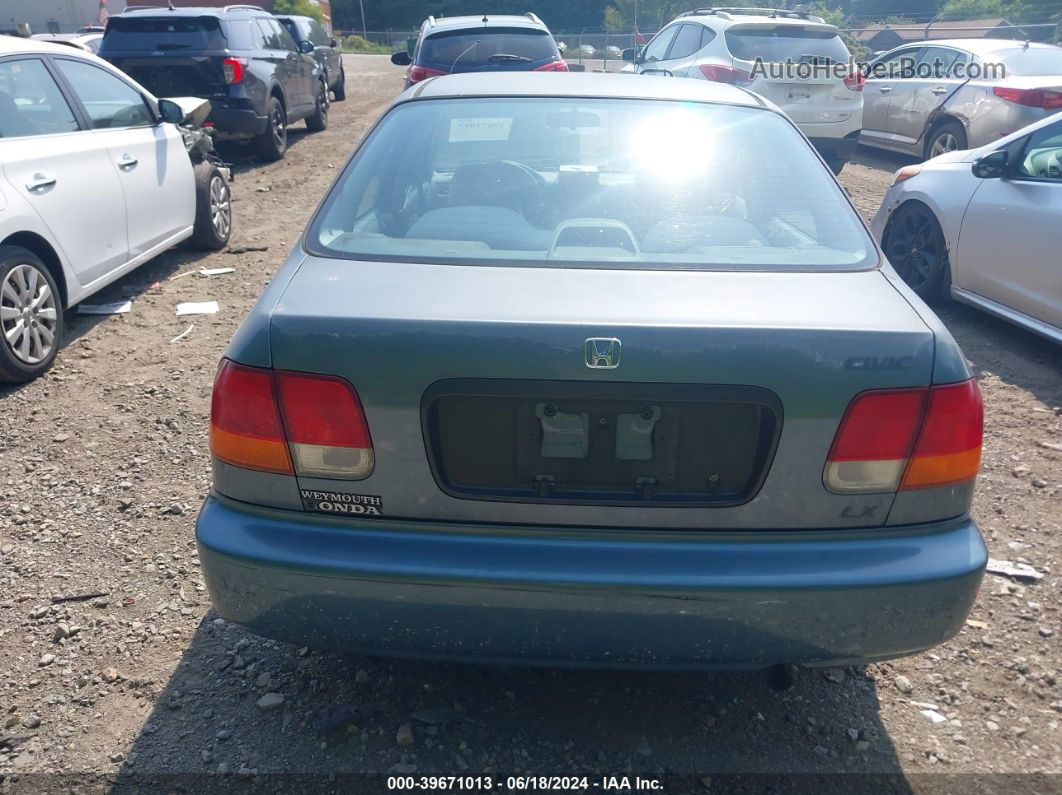 1998 Honda Civic Lx Blue vin: 2HGEJ667XWH552749