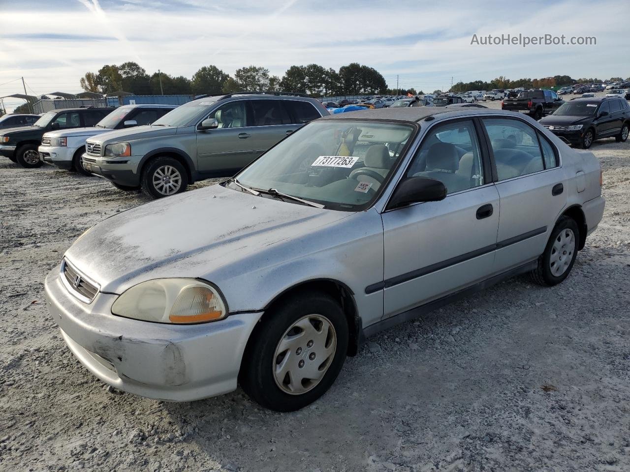 1998 Honda Civic Lx Silver vin: 2HGEJ667XWH600864