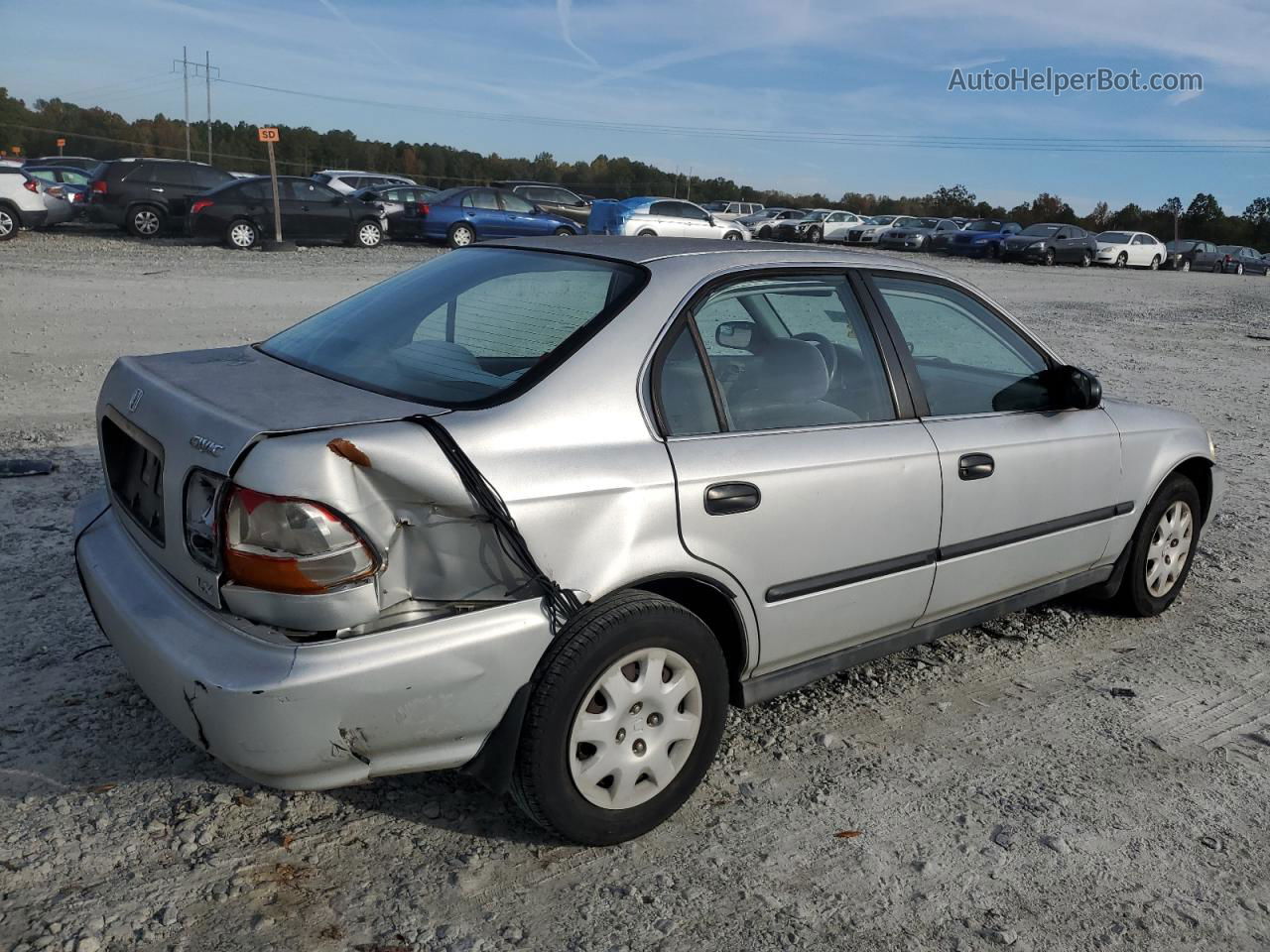 1998 Honda Civic Lx Silver vin: 2HGEJ667XWH600864