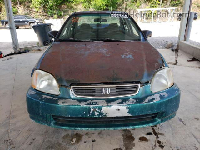 1998 Honda Civic Lx Teal vin: 2HGEJ667XWH604218