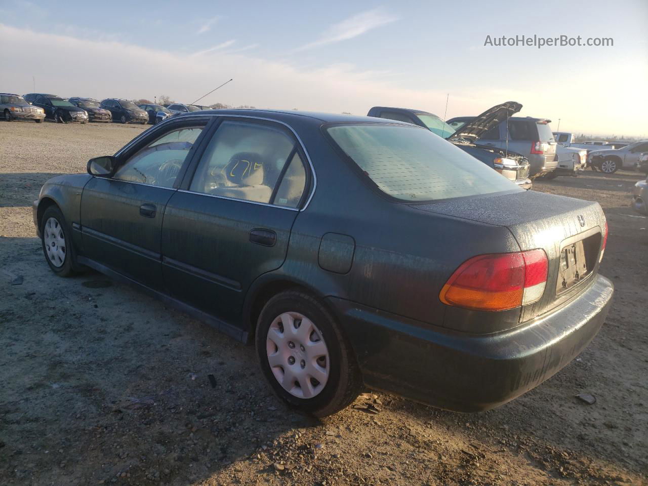 1998 Honda Civic Lx Green vin: 2HGEJ667XWH619852