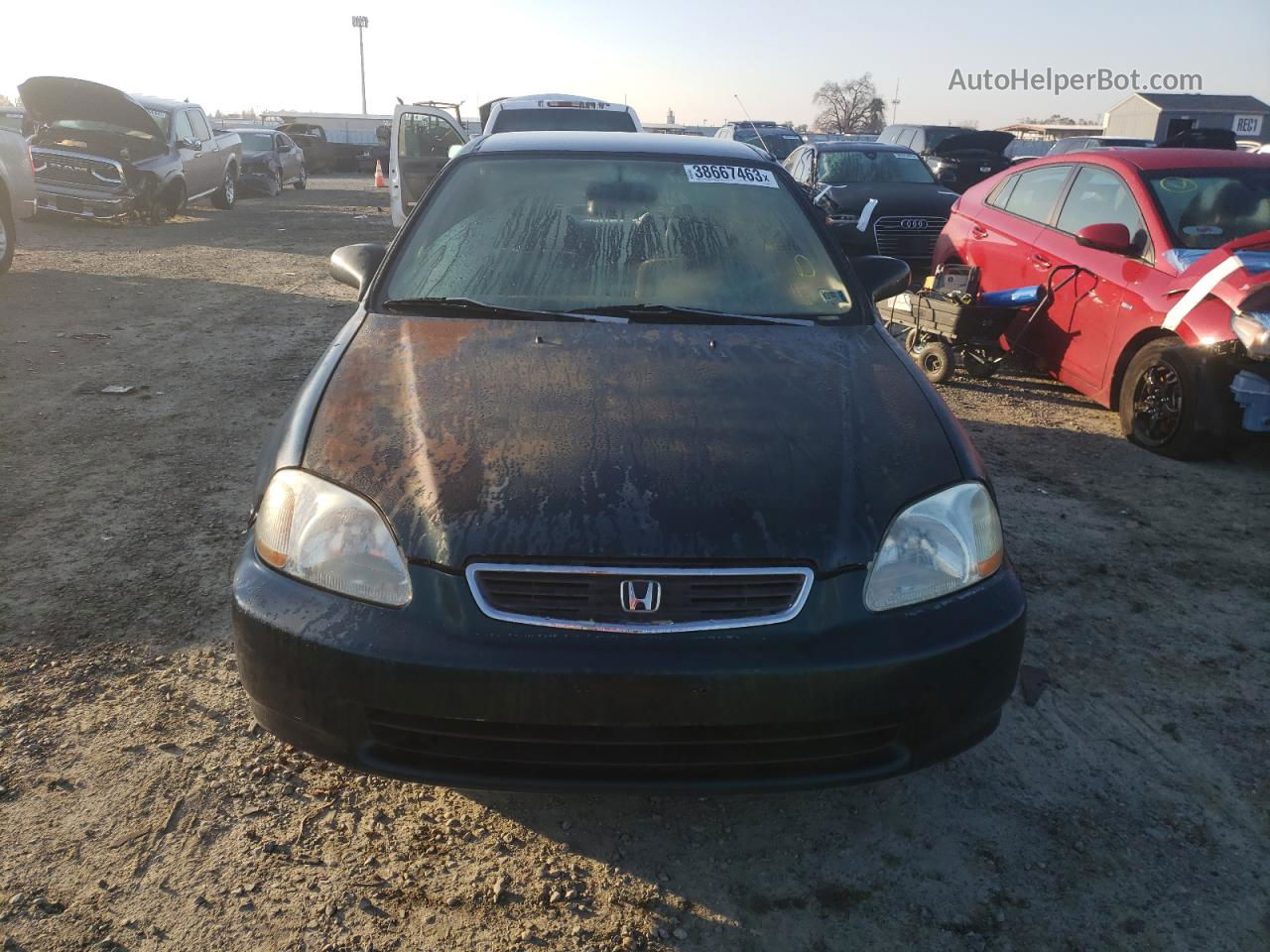 1998 Honda Civic Lx Green vin: 2HGEJ667XWH619852