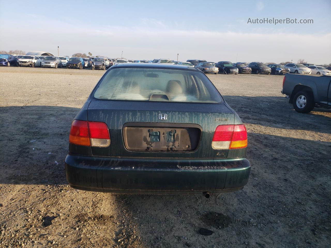 1998 Honda Civic Lx Green vin: 2HGEJ667XWH619852