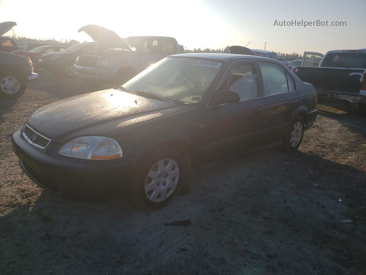 1998 Honda Civic Lx Green vin: 2HGEJ667XWH619852