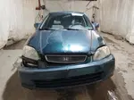 1998 Honda Civic Ex Зеленый vin: 2HGEJ8542WH538489