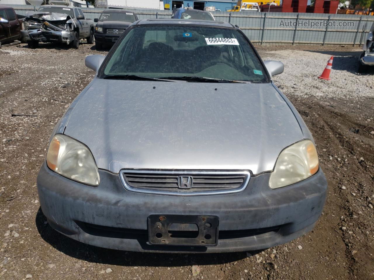 1998 Honda Civic Ex Silver vin: 2HGEJ8542WH566650