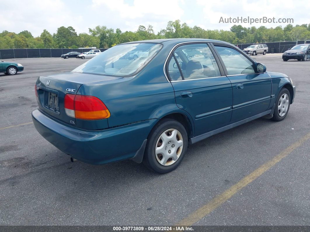 1998 Honda Civic Ex Зеленый vin: 2HGEJ8548WH511734