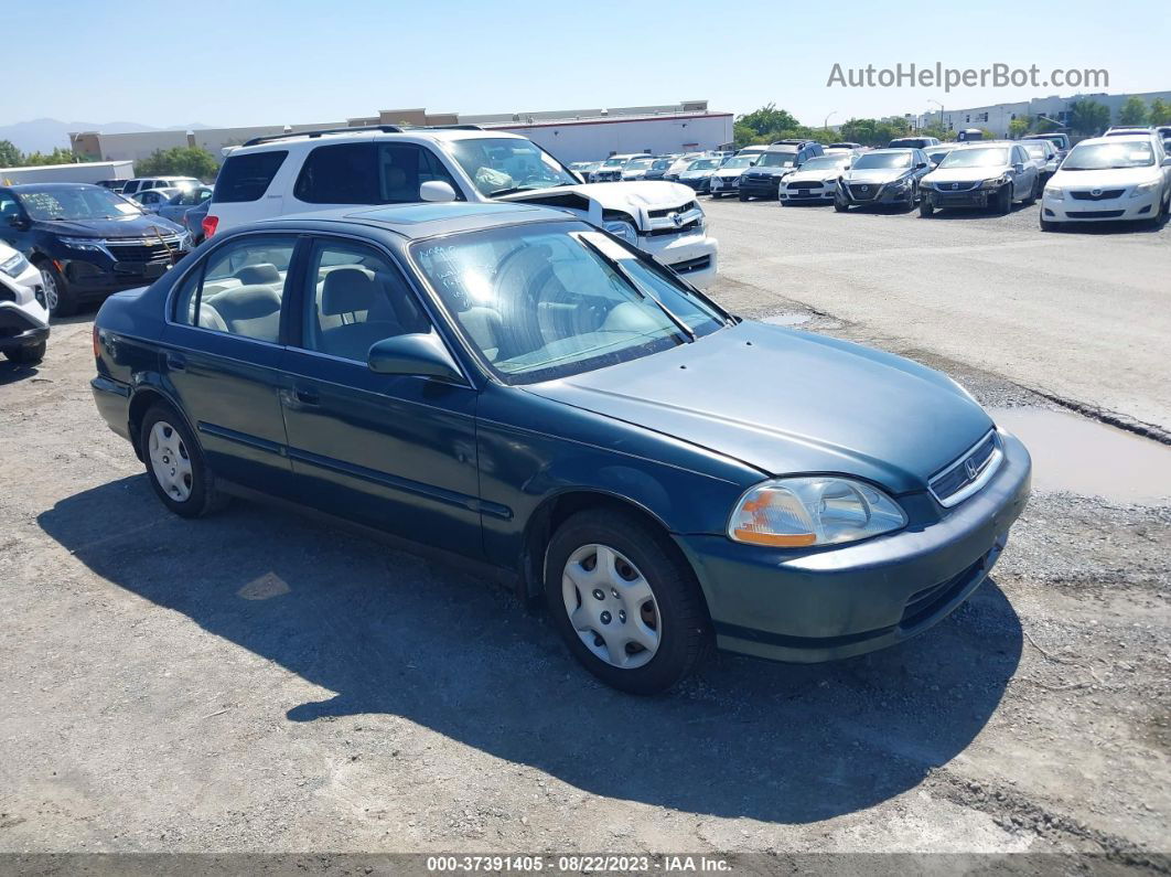 1998 Honda Civic Ex Green vin: 2HGEJ854XWH514909