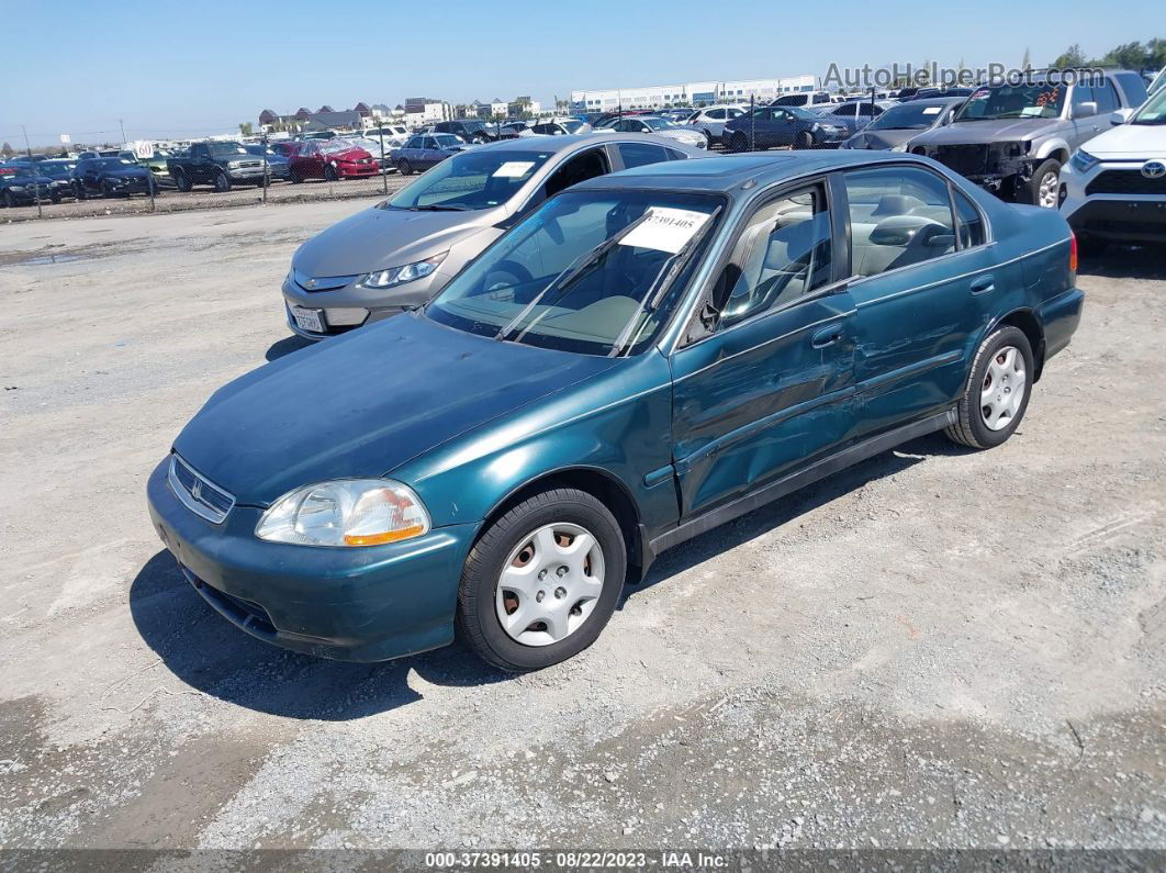 1998 Honda Civic Ex Зеленый vin: 2HGEJ854XWH514909