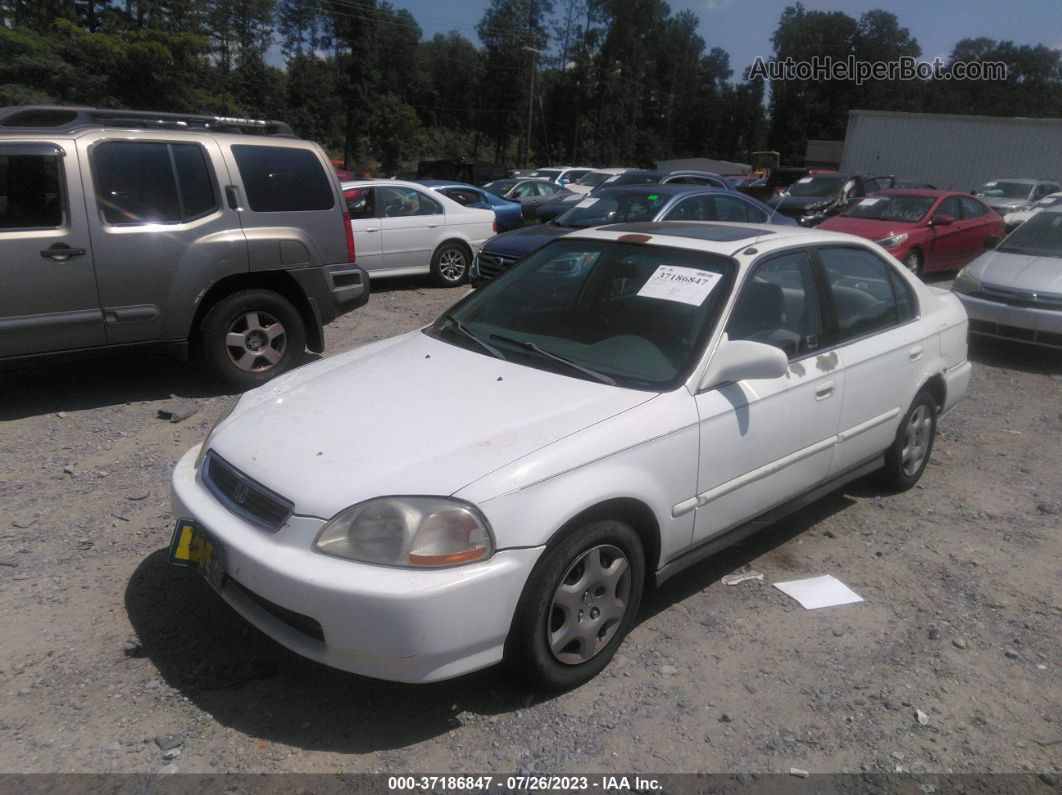 1998 Honda Civic Ex White vin: 2HGEJ8648WH550127