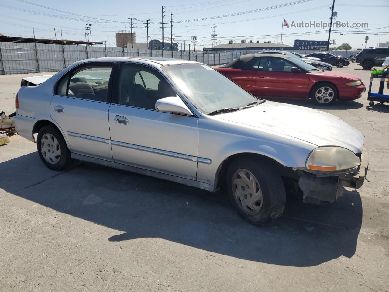 1996 Honda Civic Ex Silver vin: 2HGEJ864XTH507212