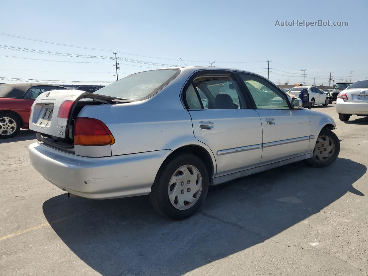 1996 Honda Civic Ex Silver vin: 2HGEJ864XTH507212