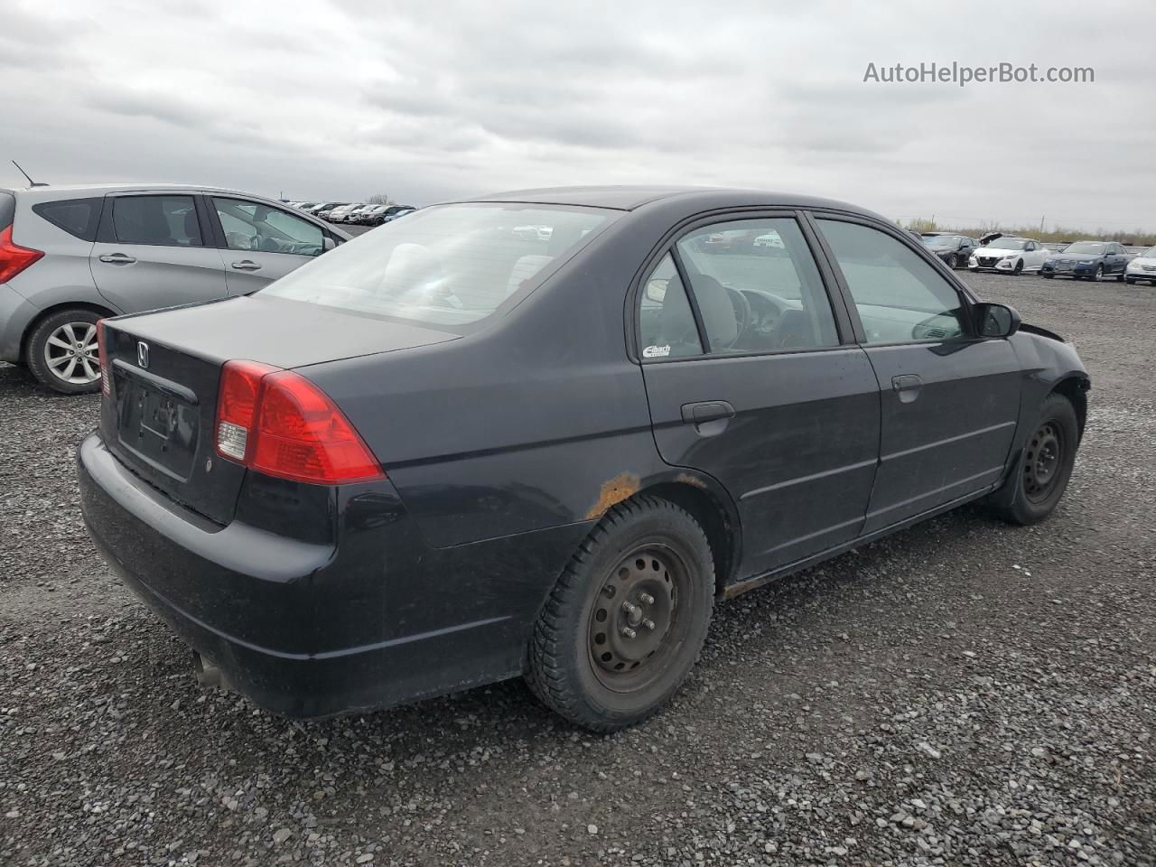 2005 Honda Civic Dx Vp Black vin: 2HGES15355H023027