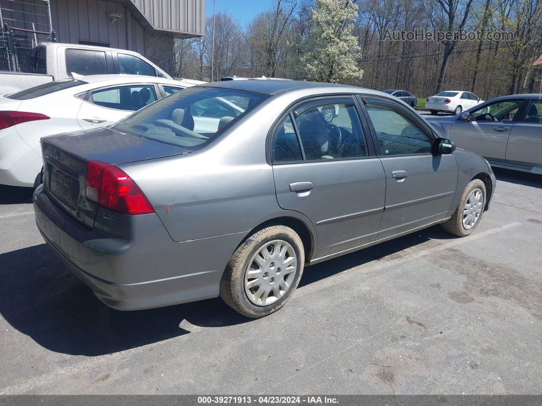 2004 Honda Civic Lx Gray vin: 2HGES15504H644997