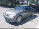 2004 Honda Civic Lx Gray vin: 2HGES15504H644997