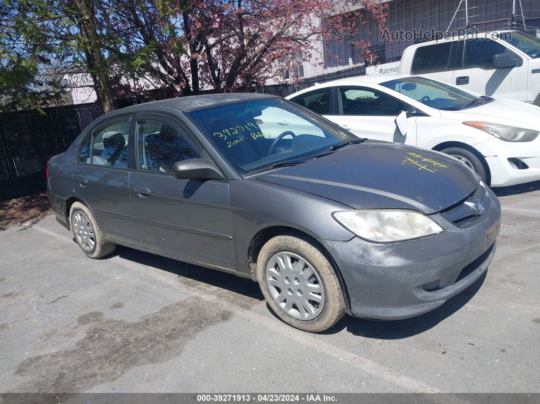 2004 Honda Civic Lx Gray vin: 2HGES15504H644997