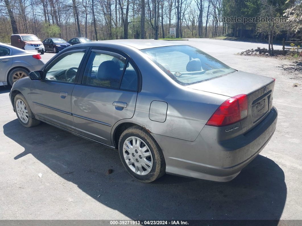 2004 Honda Civic Lx Gray vin: 2HGES15504H644997