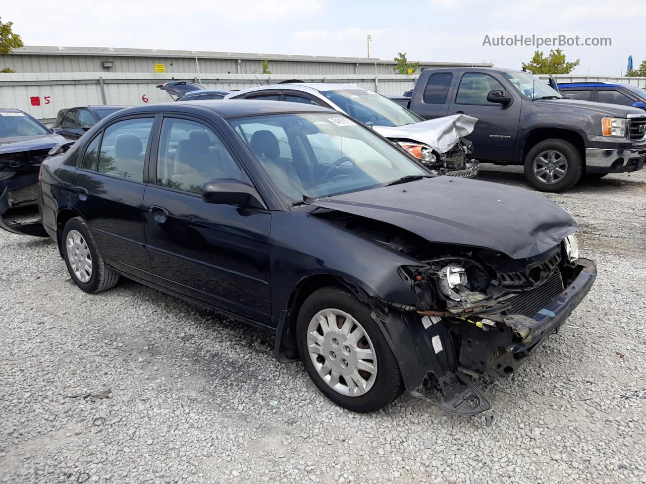 2004 Honda Civic Lx Black vin: 2HGES15514H513240