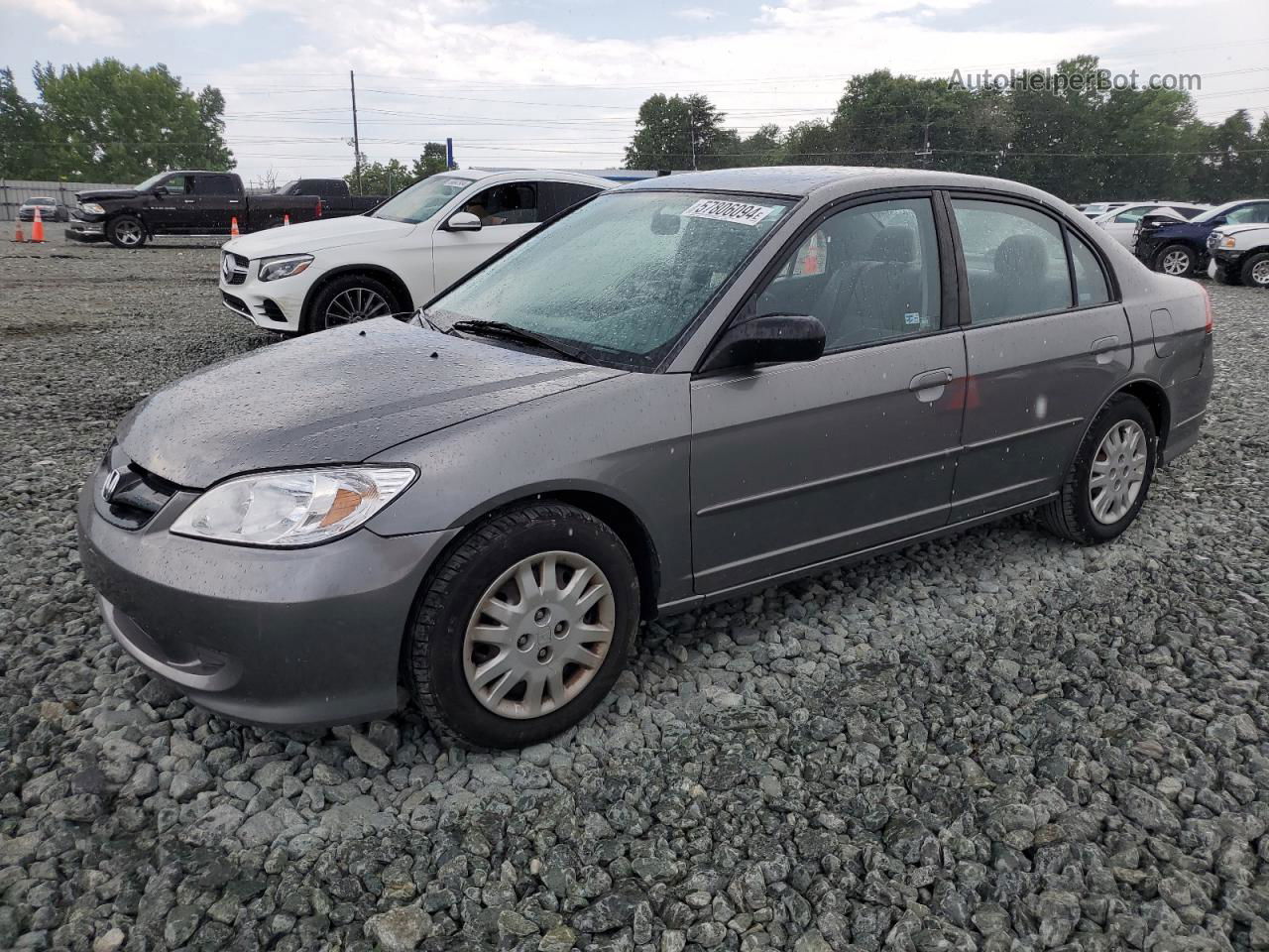 2004 Honda Civic Lx Серый vin: 2HGES15514H544956