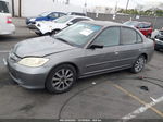 2004 Honda Civic Lx Gray vin: 2HGES15524H583040