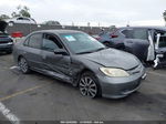 2004 Honda Civic Lx Gray vin: 2HGES15524H583040