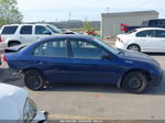 2004 Honda Civic Lx Blue vin: 2HGES15524H622872