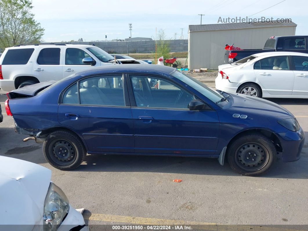 2004 Honda Civic Lx Blue vin: 2HGES15524H622872