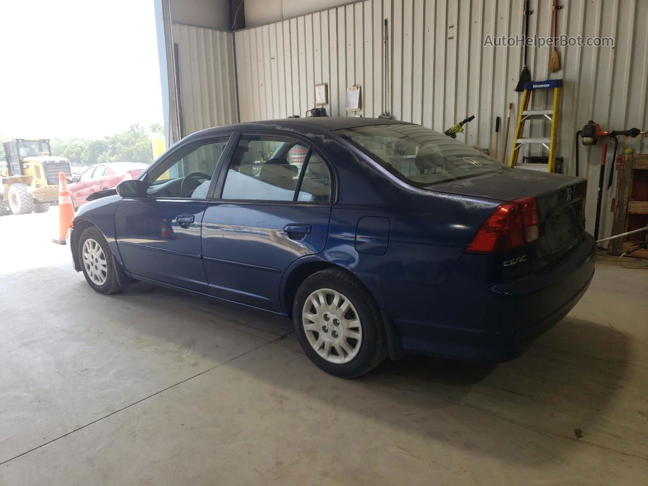 2004 Honda Civic Lx Blue vin: 2HGES15544H604311