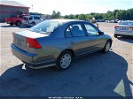 2005 Honda Civic Lx Gray vin: 2HGES15545H530826