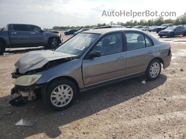 2005 Honda Civic Lx Silver vin: 2HGES15555H614475